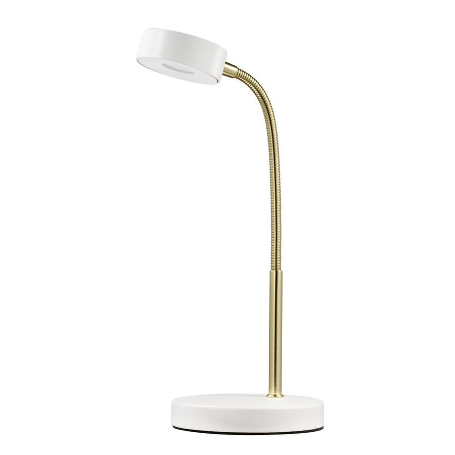 Globe Electric Led Desk Lamp 15 45 In White Desk Lamp With Metal