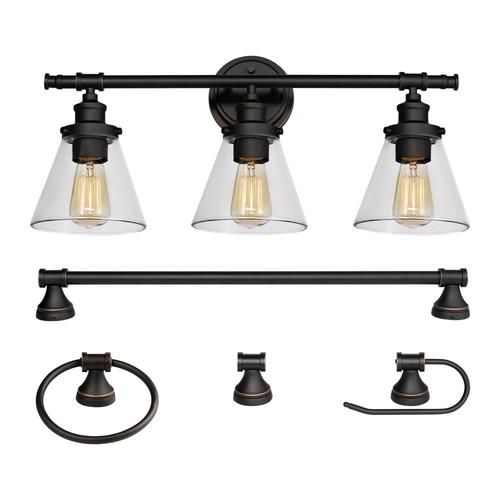 Globe 5 Piece Parker Oil Rubbed Bronze Decorative Bathroom Globe 5 Piece Parker Oil Rubbed Bronze