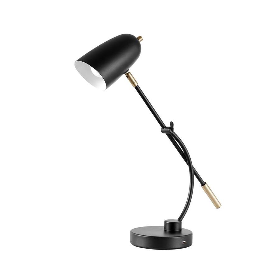 Globe Electric Moretti 23 In Matte Black Desk Lamp At Lowes Com