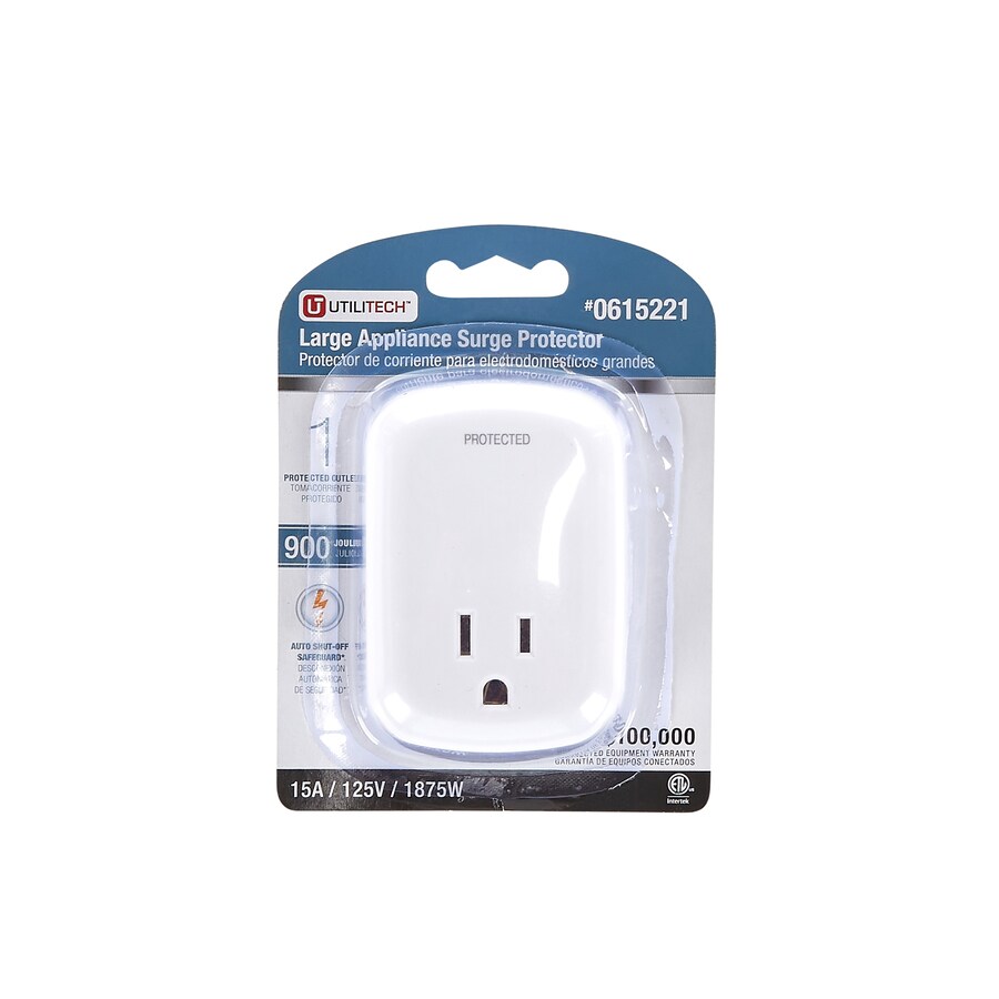 Utilitech 1-Outlet 900 Joules 15-Watt AC Surge Protector in the Surge