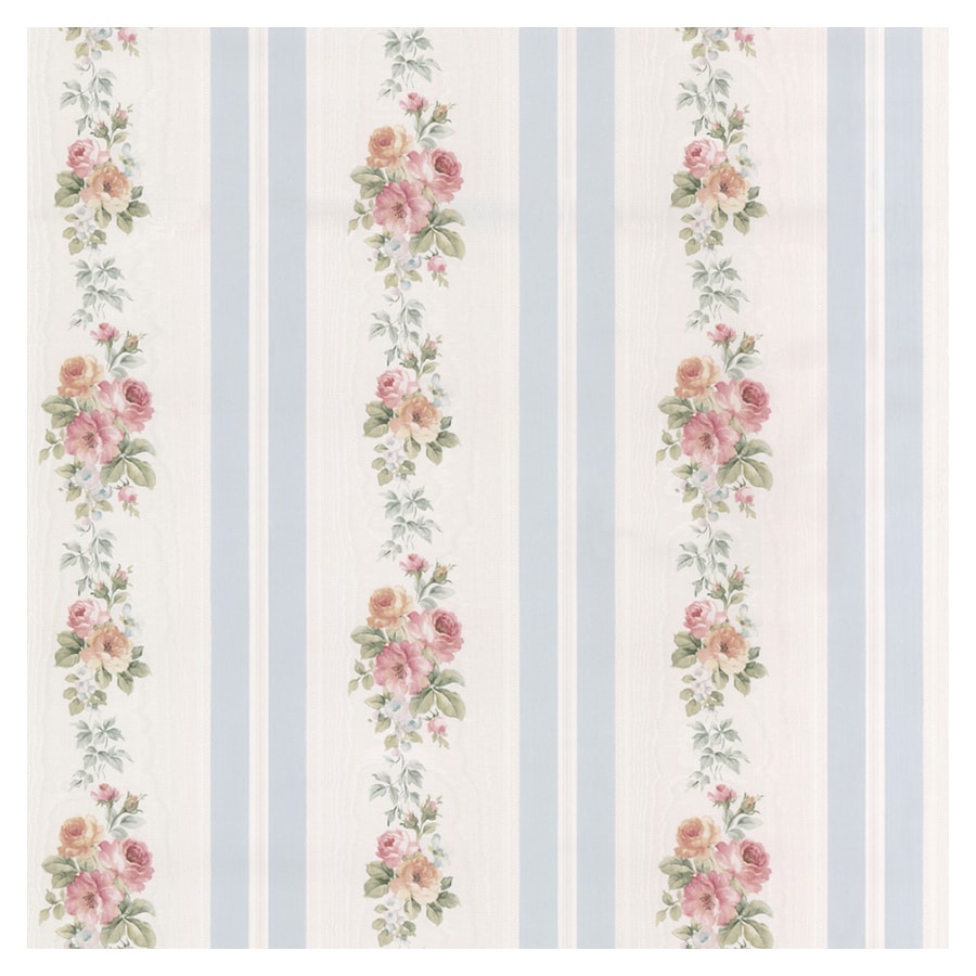 Norwall Silk and Shimmer Rose Stripe Wallpaper at Lowes.com