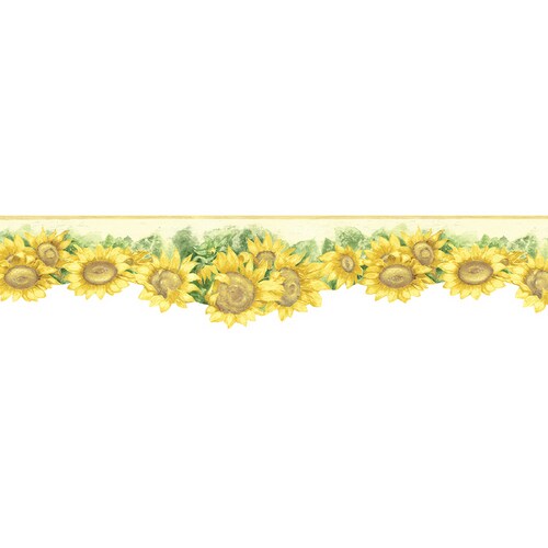 Norwall Sunflower Wallpaper Border at Lowes.com