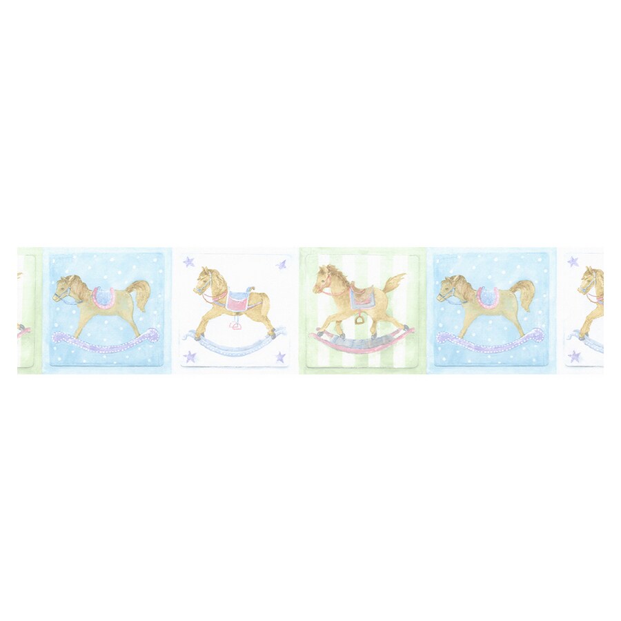 Norwall LW79177 Rocking Horse Wallpaper Border