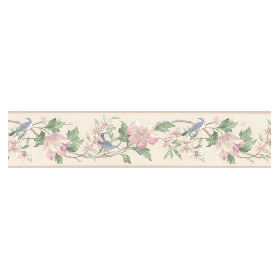 Norwall HM79332 Floral Bird Wallpaper Border
