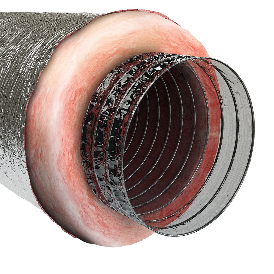 IMPERIAL 8 in X 25 ft Insulated Polyester Flexible Duct At Lowes