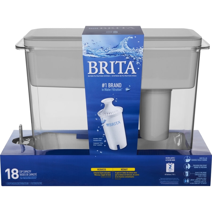 Brita Ultramax 18 Cup Gray Water Filter Pitcher At Lowes Com