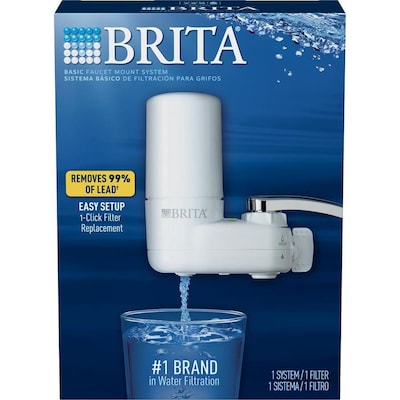 Brita Faucet Mount Carbon Block White Faucet Filter At Lowes Com