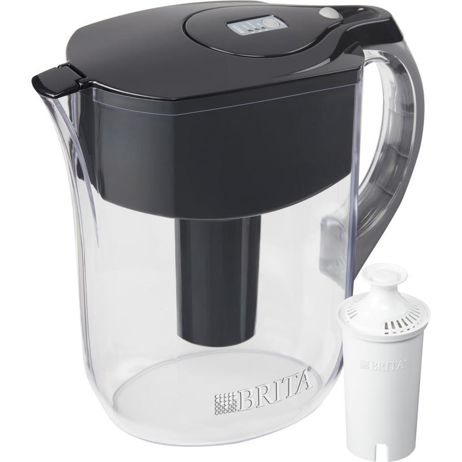 Brita Grand 10cup Black Plastic Water Filter Pitcher in the Water