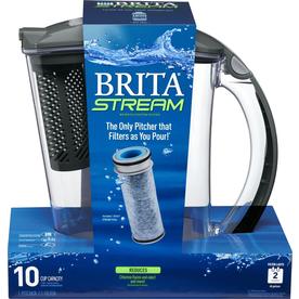 UPC 060258362176 product image for Brita Stream 10-cup Coconut Shell Carbon Gray Water Filter Pitcher | upcitemdb.com