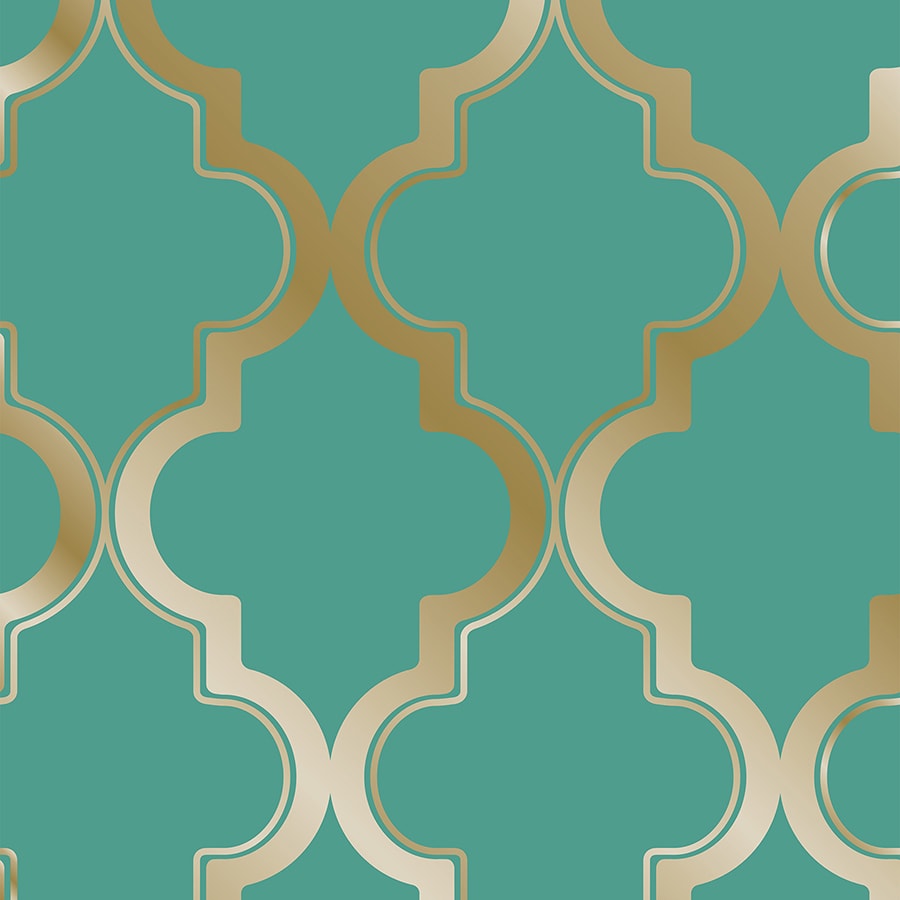 Tempaper Elements 56sq ft Honey Jade Vinyl Geometric Peel and Stick