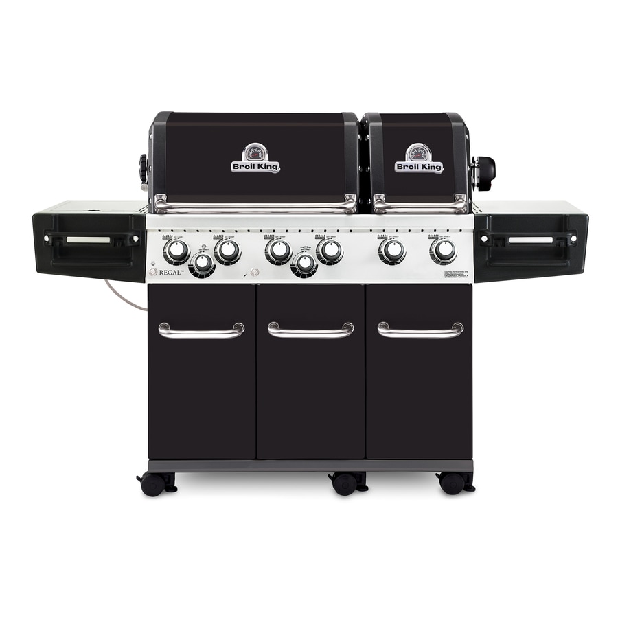 Broil King Regal XL Pro Black 6Burner Liquid Propane Gas Grill with 1