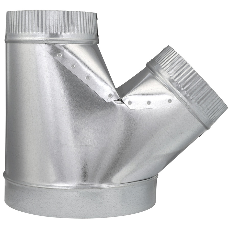 Imperial 10 In Dia X 6 In Dia X 6 In Dia Crimped Galvanized Steel Full Flow Duct Wye At 2433