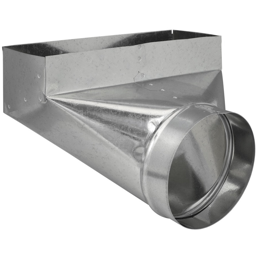 IMPERIAL 12-in x 4-in x 6-in Galvanized Steel 90 Degree Register Duct