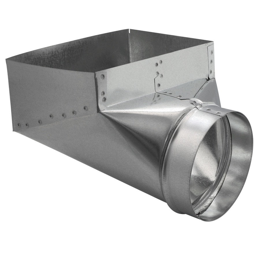 IMPERIAL 6-in x 6-in Galvanized Steel 90-Degree Register Duct Boot at