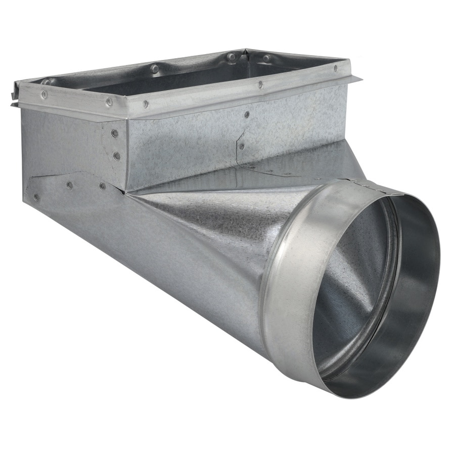 10 In X 4 In X 6 In Galvanized Steel 90 Degree Register Duct Boot