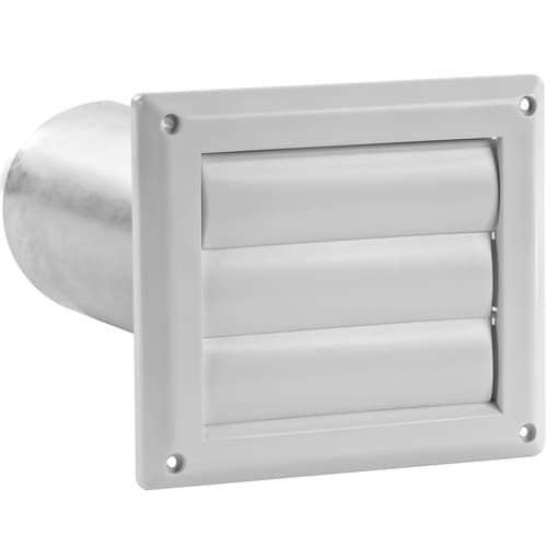 IMPERIAL 4in Dia Plastic Louvered Dryer Vent Hood in the Dryer Vent