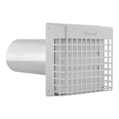 Imperial 4 In Dryer Vnt Hood Lvrd Grd Imp The Vent Hoods Department At Com - Exterior Wall Vent Covers Lowe S