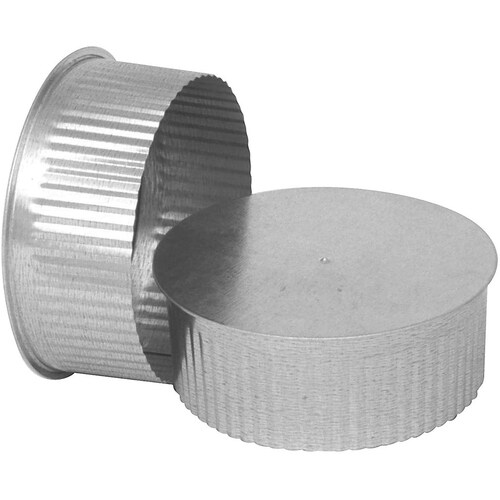 Imperial 5 In Dia Galvanized Steel Round End Cap In The Round End Caps Department At 