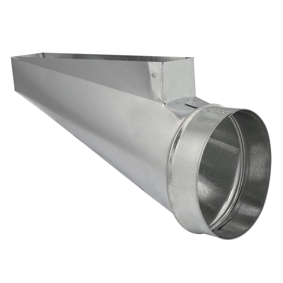 IMPERIAL 6in x 2.25in Galvanized Steel End Register Duct Boot in the