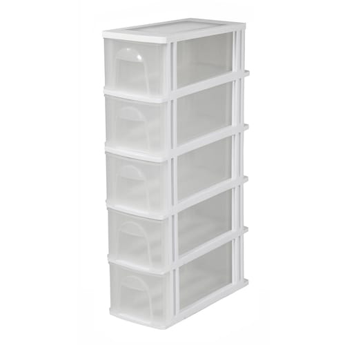 Gracious Living 5-Drawer Resin Clear Organizer at Lowes.com