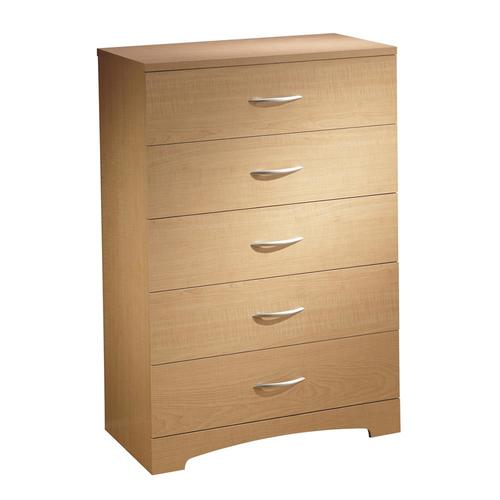 South Shore Furniture Step One Natural Maple 5 Drawer Chest At