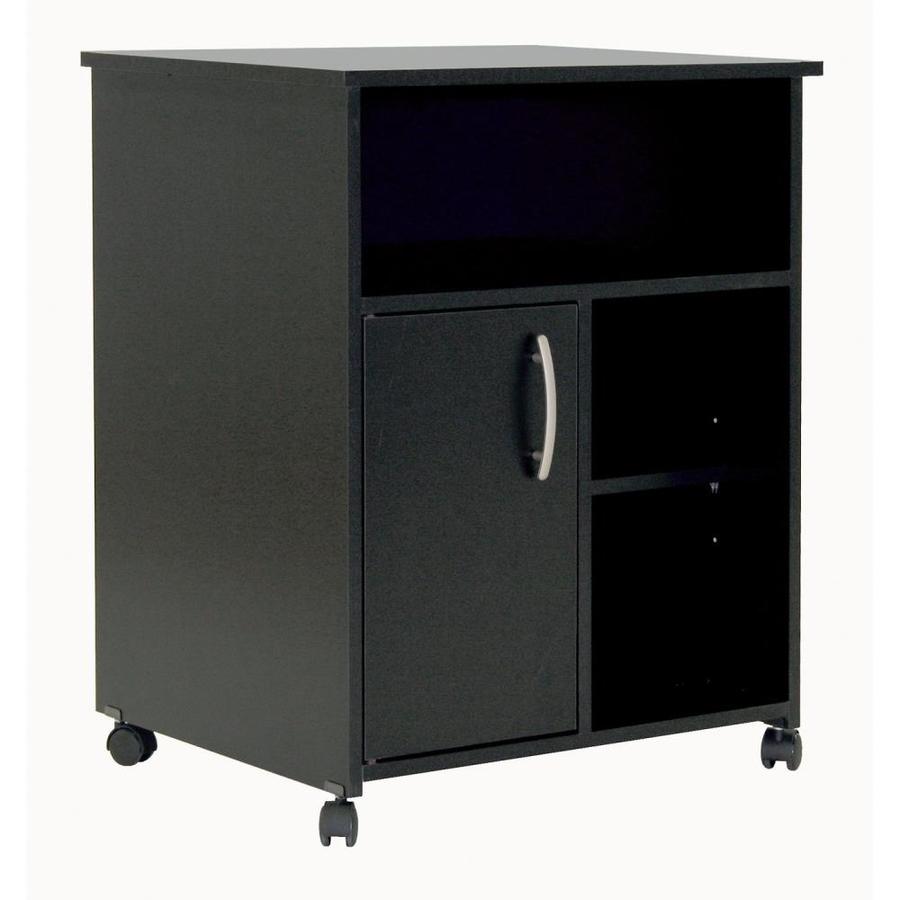 South Shore Furniture City life Pure Black Printer Stand in the Office ...