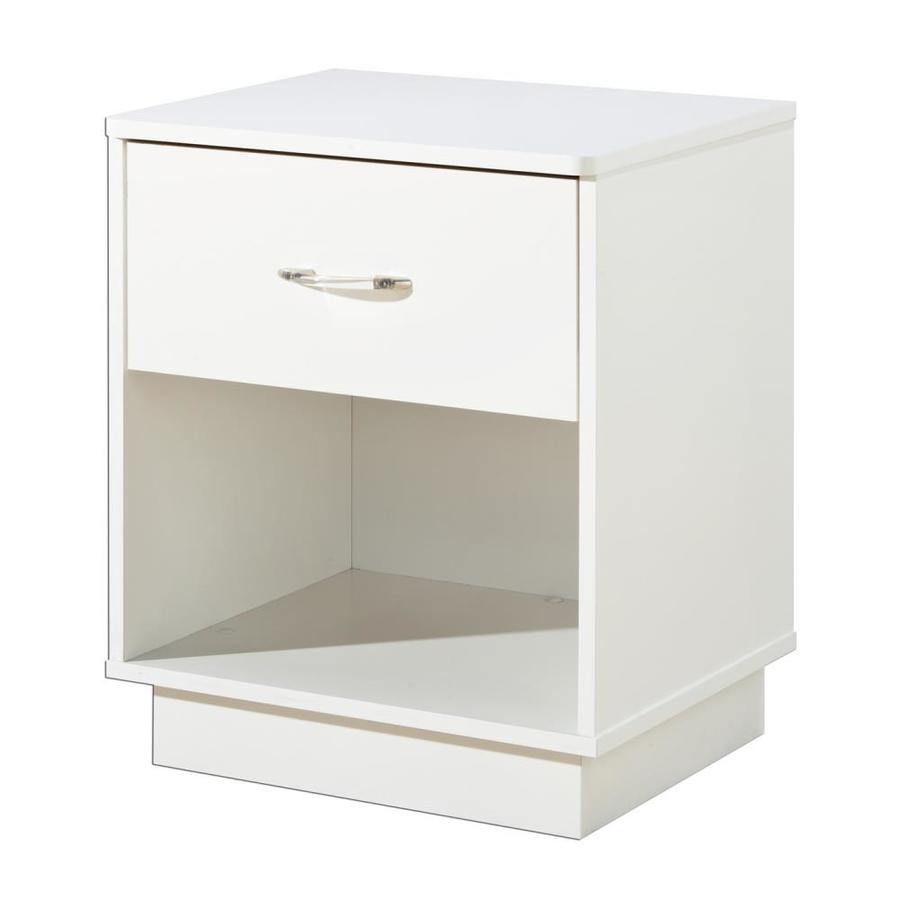 South Shore Furniture Logik Pure White Nightstand in the Nightstands ...