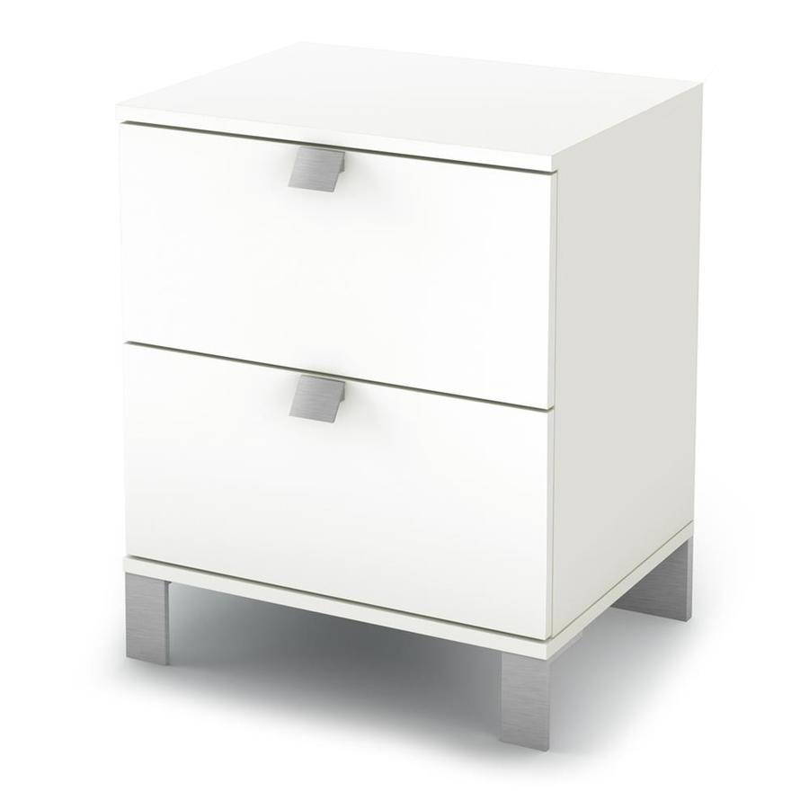 South Shore Furniture Fusion Pure White Nightstand In The Nightstands Department At Lowes Com