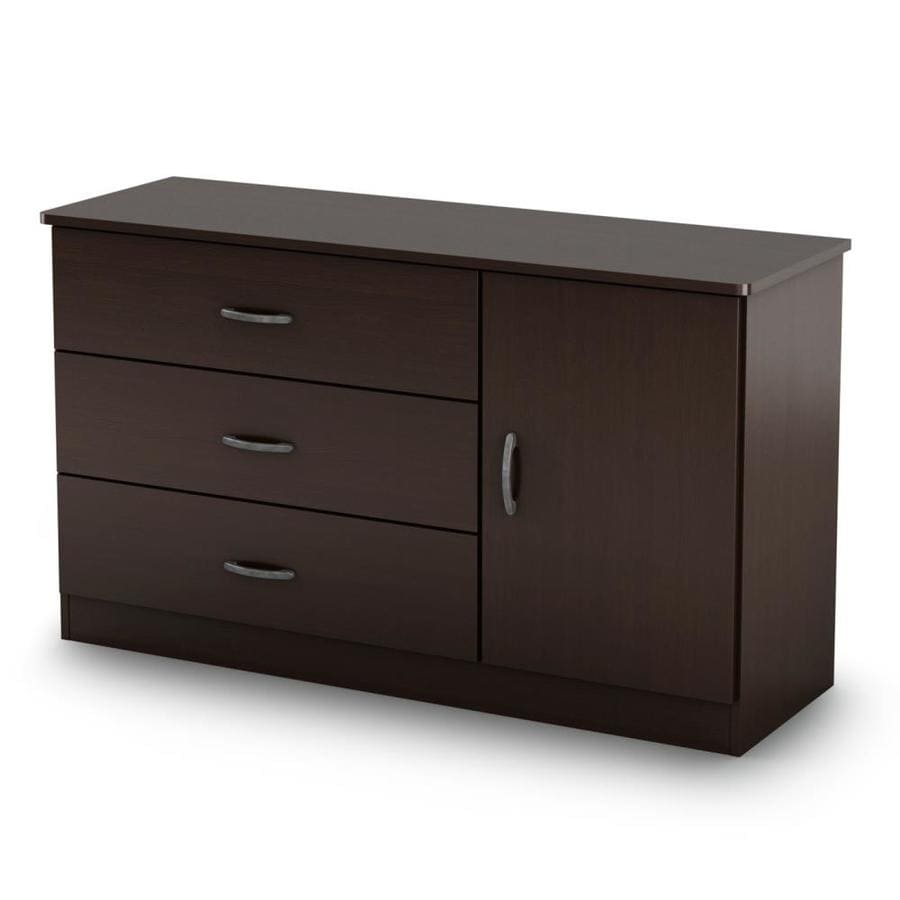 South Shore Furniture Libra Chocolate 3 Drawer Combo Dresser At