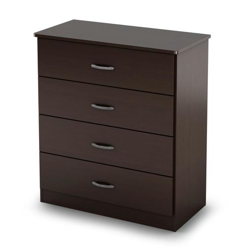 South Shore Furniture Libra Chocolate 4-Drawer Chest in the Chests ...