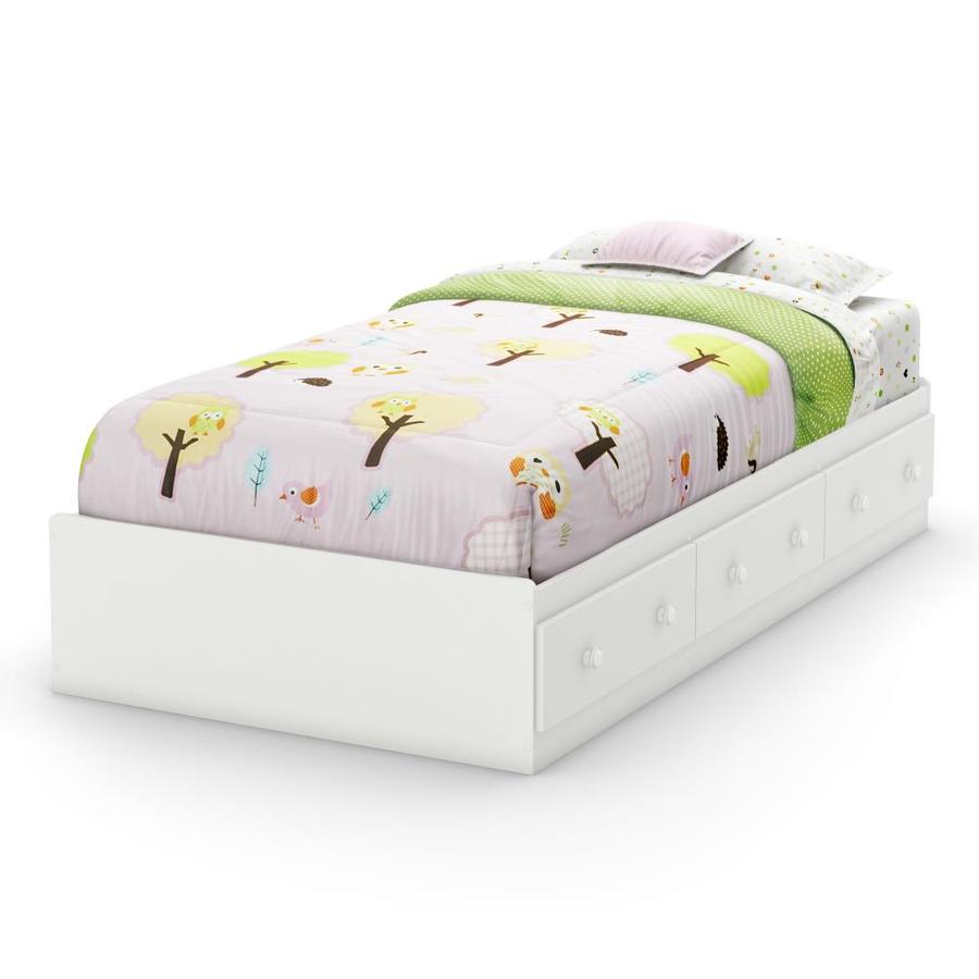 South Shore Furniture Savannah White Twin Platform Bed ...