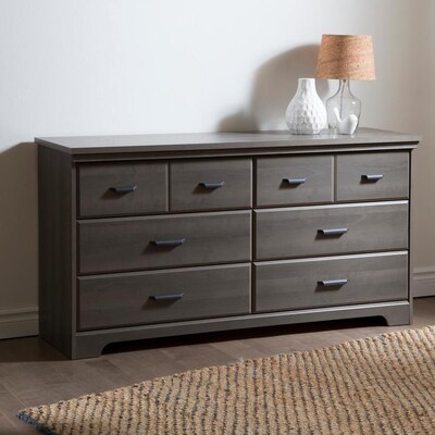 South Shore Furniture Versa Gray Maple 6 Drawer Double Dresser At