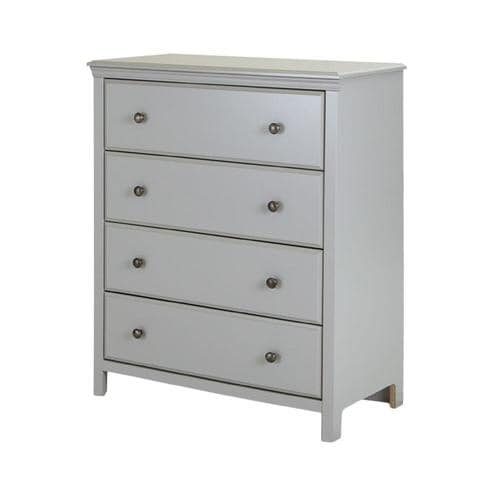 South Shore Furniture Cotton Candy Soft Grey 4-Drawer ...