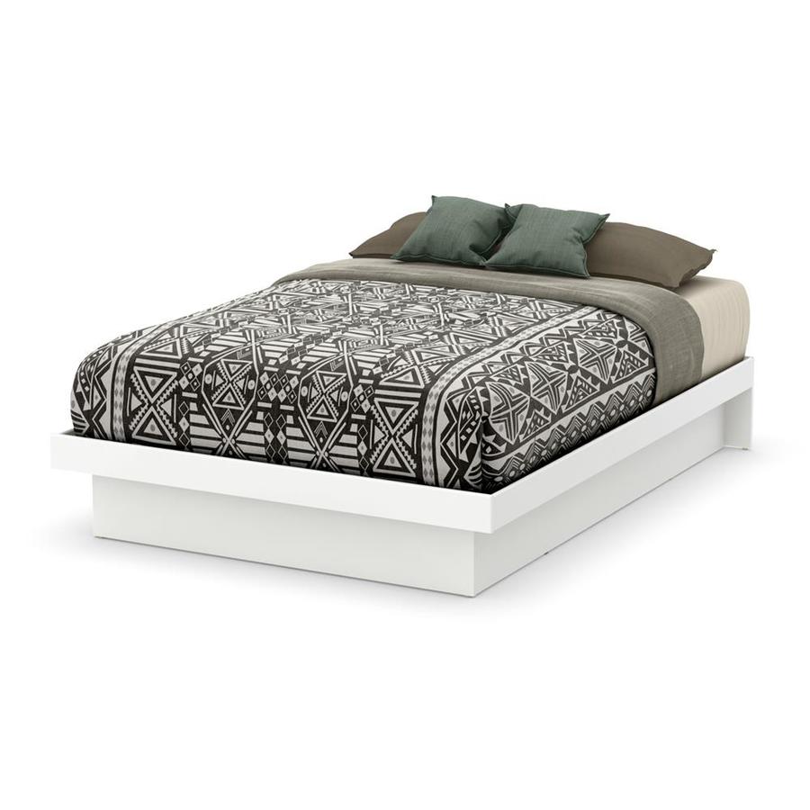 South Shore Furniture Basic Pure White Full Platform Bed At