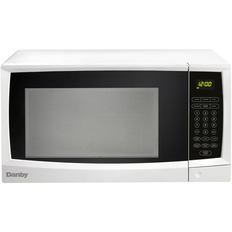 Danby 1 1 Cu Ft 1000 Countertop Microwave White At Lowes Com