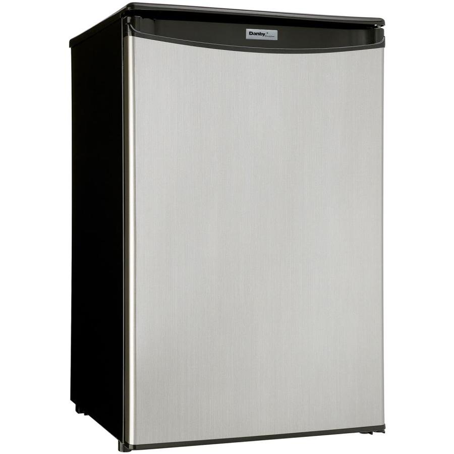 Danby Designer 4.4cu ft Freestanding Mini Fridge (Spotless Steel) in