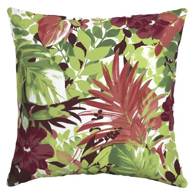 Tropical Leaf Red Throw Pillow At Com Tropical Leaf Red Throw Pillow At Com