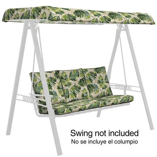 Garden Treasures Palm Leaf Porch Swing Cushion at Lowes.com