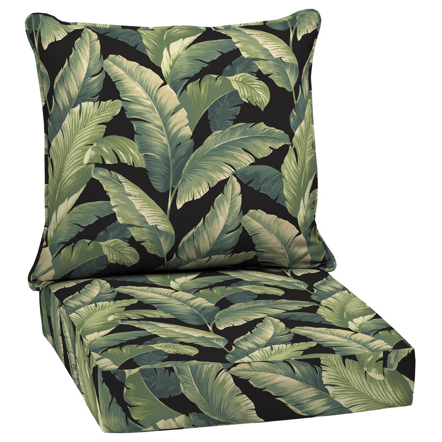 Arden Selections 2Piece Onyx Cebu Deep Seat Patio Chair Cushion at