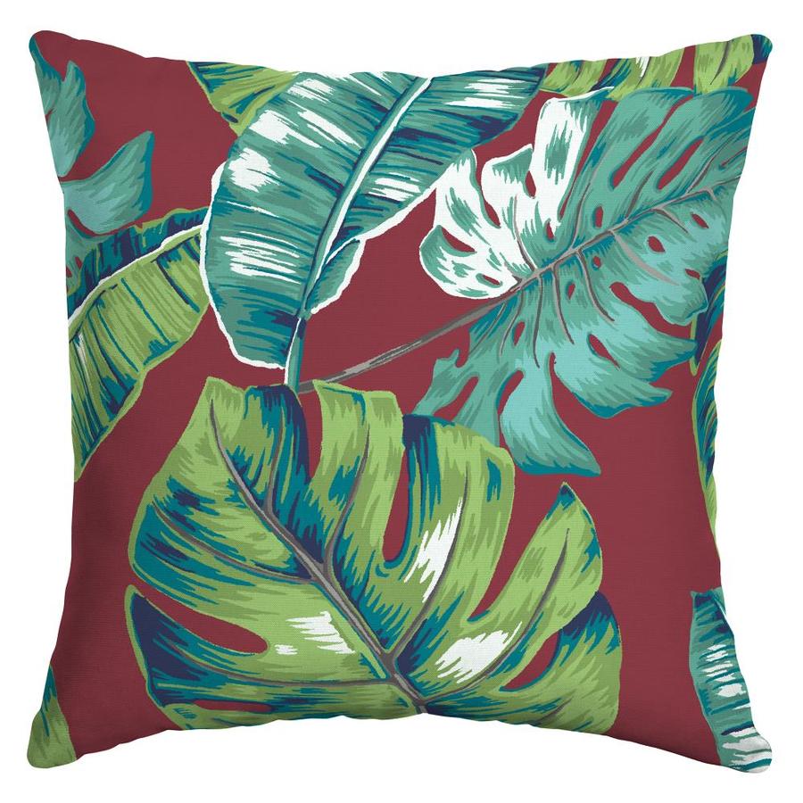 Garden Treasures Outdoor Accent Pillow (18inW x 18inL) Laguna Palm at