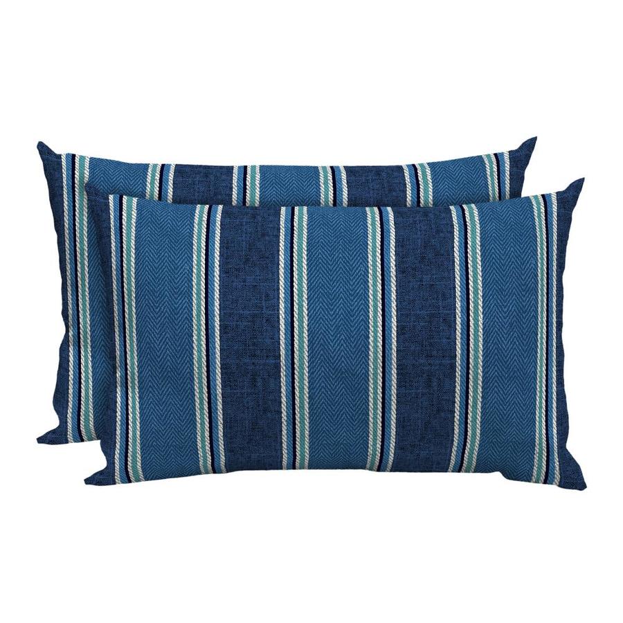 blue patio pillows