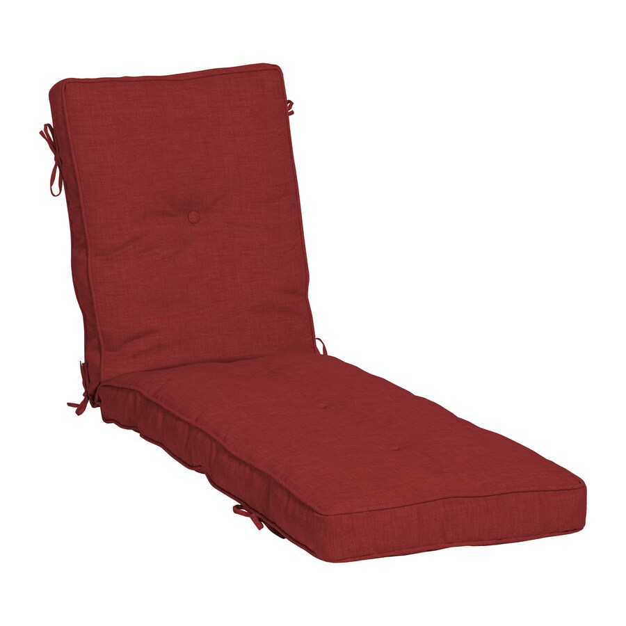Arden Selections Plush BlowFill Ruby Red Leala Patio Chaise Lounge