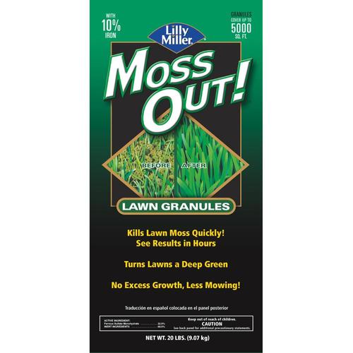 Moss Out! Lawn Granules 20lb Moss Control in the Moss, Algae & Fungus