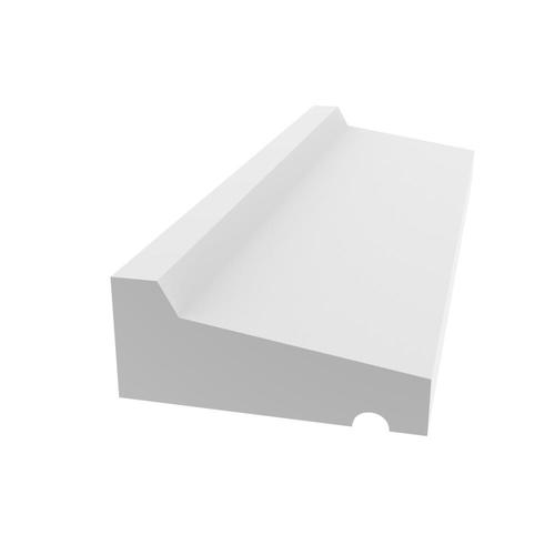 Royal Building Products 1-5/8-in x 12-ft PVC Drip Cap (Actual: 1.625-in ...