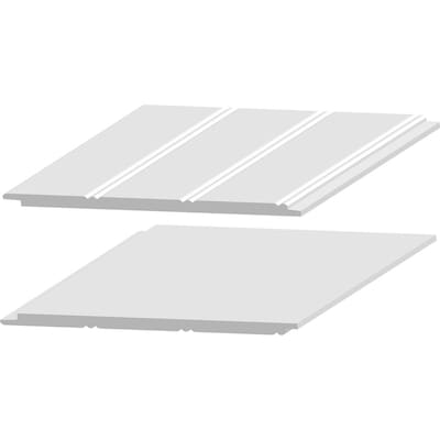 Royal Building Products 7 313 In X 8 0 Ft White Pvc Wall Plank At