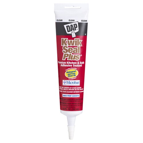 DAP Kwik Seal Plus 5.5oz Clear Paintable Latex Caulk in the Caulk