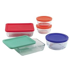 PYREX 5-Piece Tempered Glass Food Storage Container