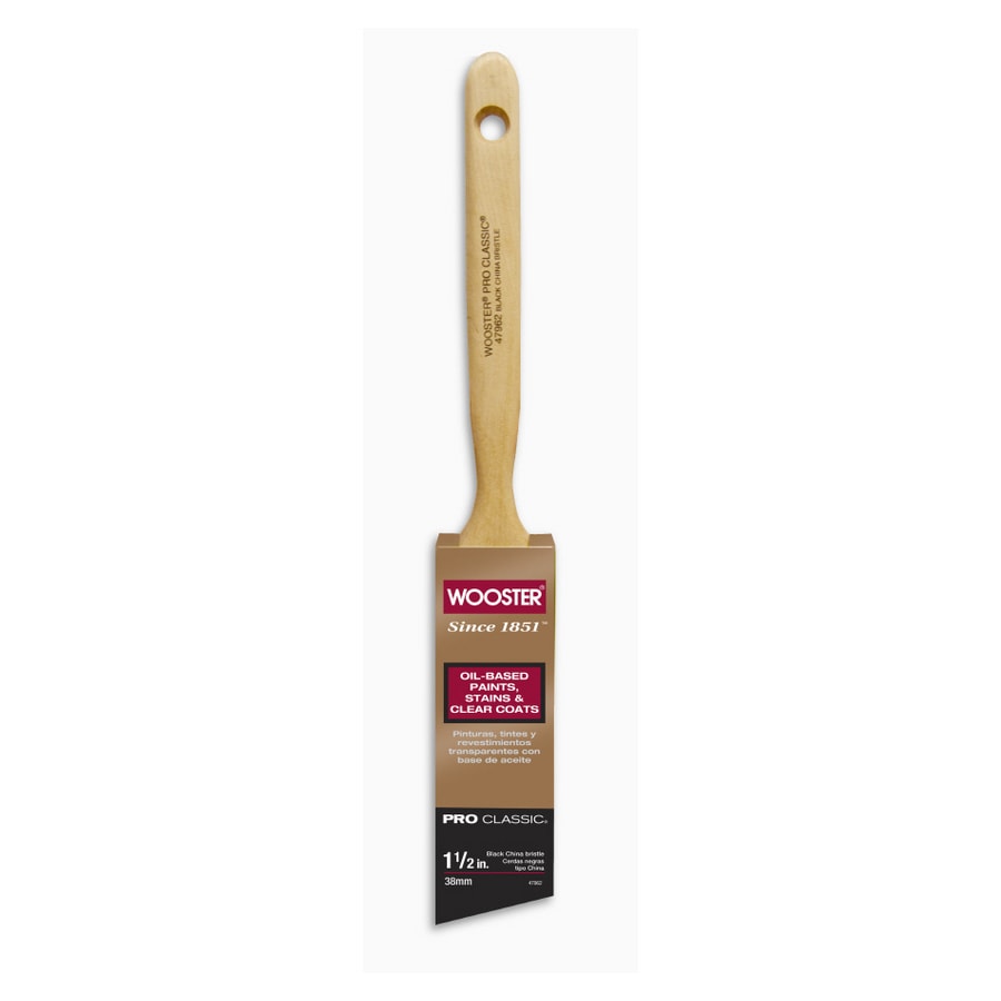 Wooster Pro Classic L6403-1 1/2 1-1/2" Oil Paints Angle Sash Brush