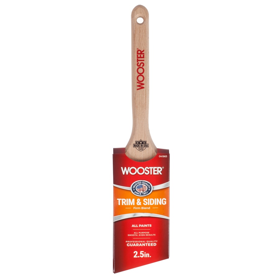 Wooster Nylon Polyester Blend Angle 2 5 In Paint Brush At Lowes Wooster Nylon Polyester Blend Angle 2 5 In Paint Brush