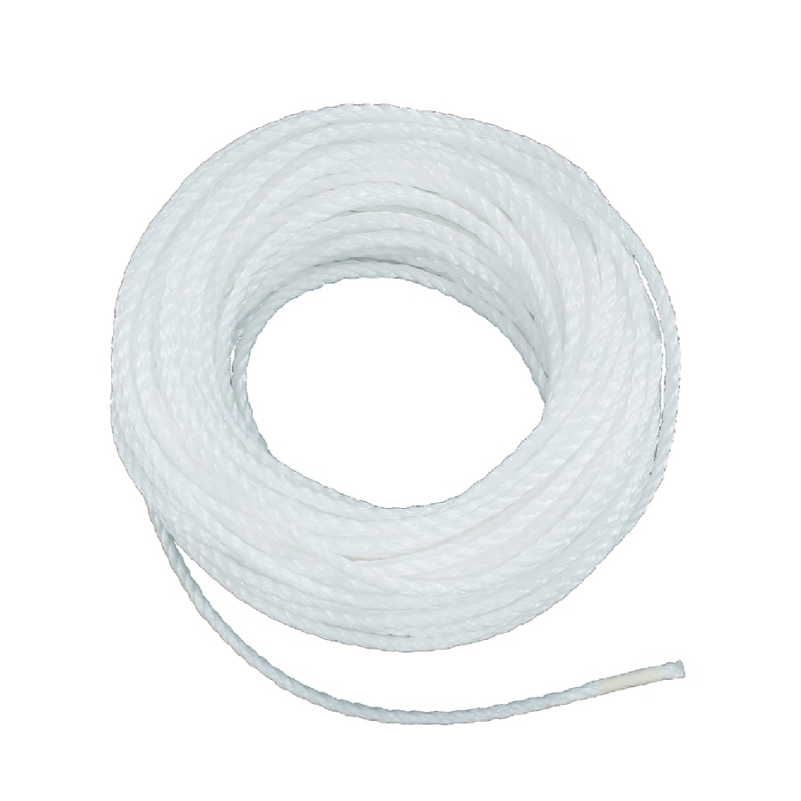 Lehigh 1/4-in x 100-ft White Twisted Polypropylene Rope in the Packaged Rope  department at